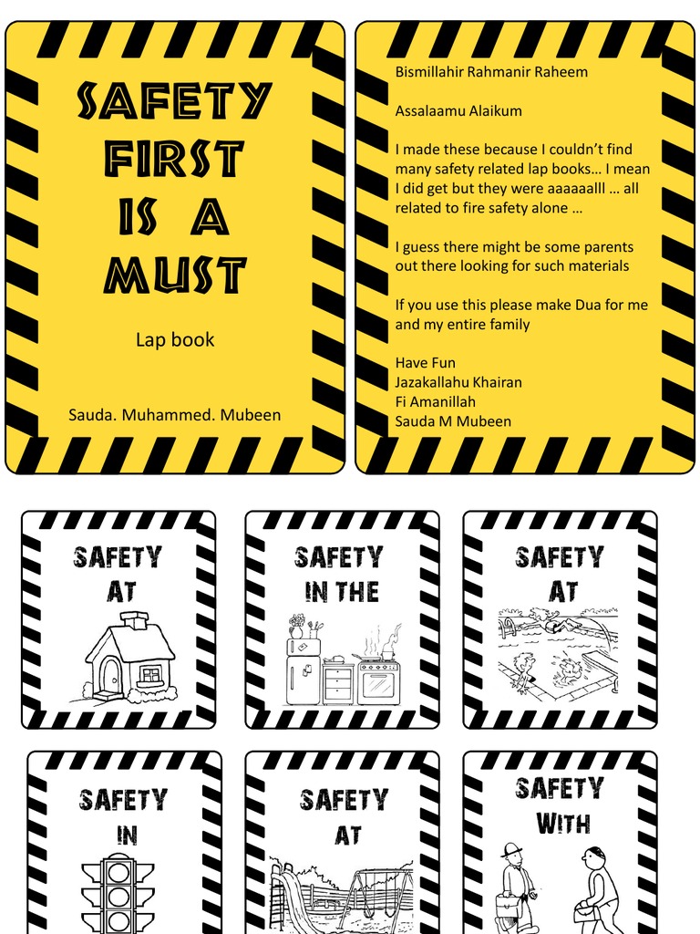 Safety and First Aid LapBook PDF