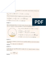 Geometria Espacial Esferas Exercicios