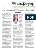 One Vote Opens UGA's Door For Dean Rusk