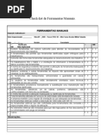 Ferramentas Manuais - Check List