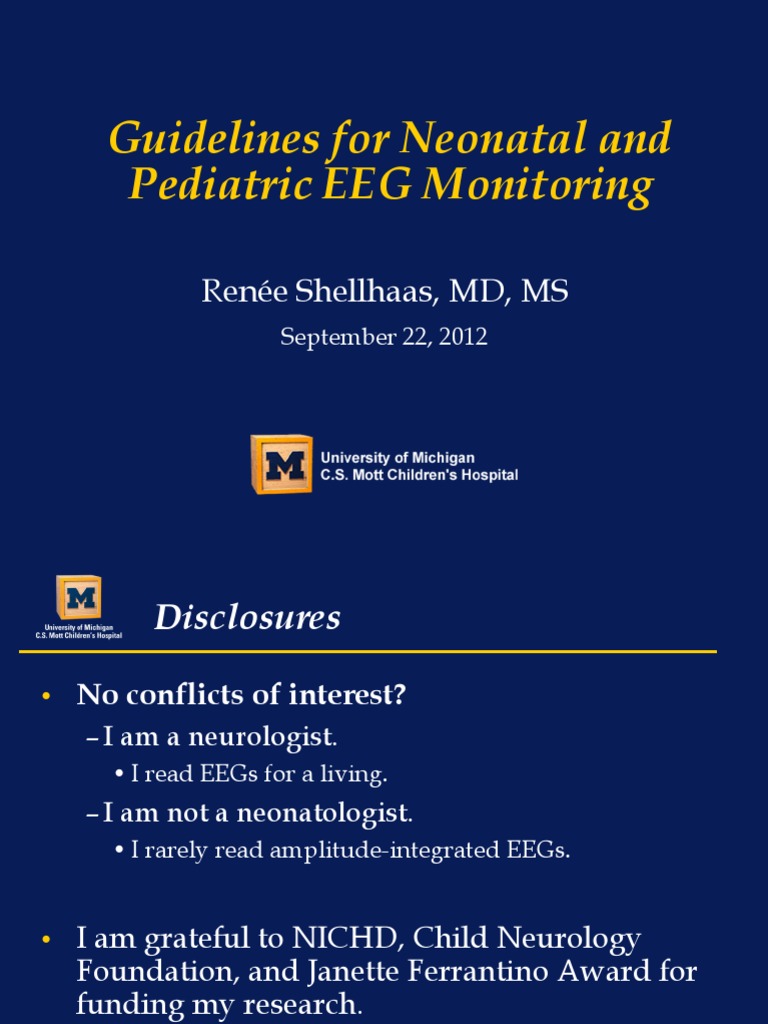 Guideline Eeg Pediatric 2012 PDF Electroencephalography Epilepsy