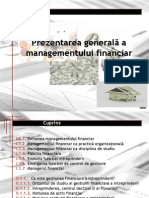 Prezentarea Generala a Managementului Financiar