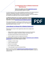 Conoce Uno De Los Tratamientos Para La Diabetes Gestacional Más Efectivos