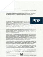 Respuesta Pliego Petitorio 2 de Octubre 2012