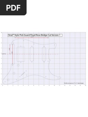 Fender Stratocaster Pickguard Template