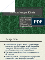 PRINSIP – PRINSIP KESETIMBANGAN KIMIA