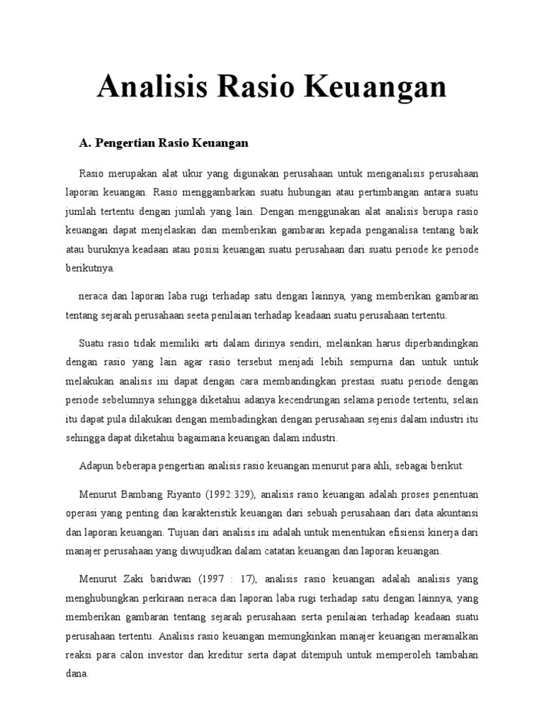 Tugas Analisis Rasio 2 Pdf