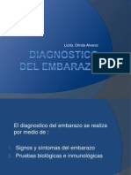 Diagnóstico embarazo signos síntomas pruebas