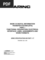 ARINC Specification 429, Part 1 | PDF