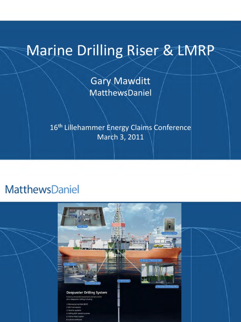 Marine Drilling Riser & LMRP Overview | PDF