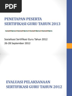 Download PEDOMAN PENETAPAN PESERTA SERTIFIKASI GURU TAHUN 2013 Ibu Santipptx by Rizqi Joenty SN125600589 doc pdf