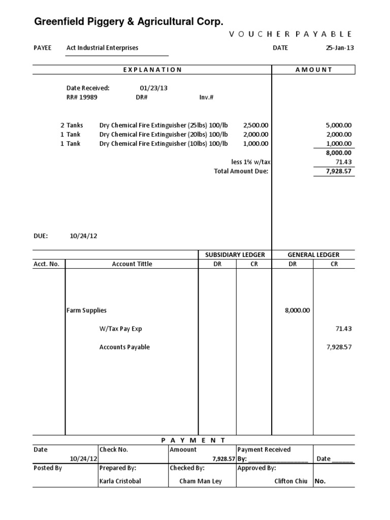2013 Voucher Accounts Payable Payments Free 30day Trial Scribd