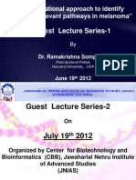 Guest Lecture Series-1: "Computational Approach To Identify Clinically Relevant Pathways in Melanoma"