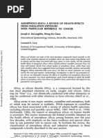 Amorphous Silica - A Review of Health Effects