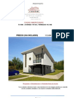 Presupuesto Casa Prefabricada, Modelo R-1398