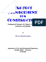 Project Management For Construction