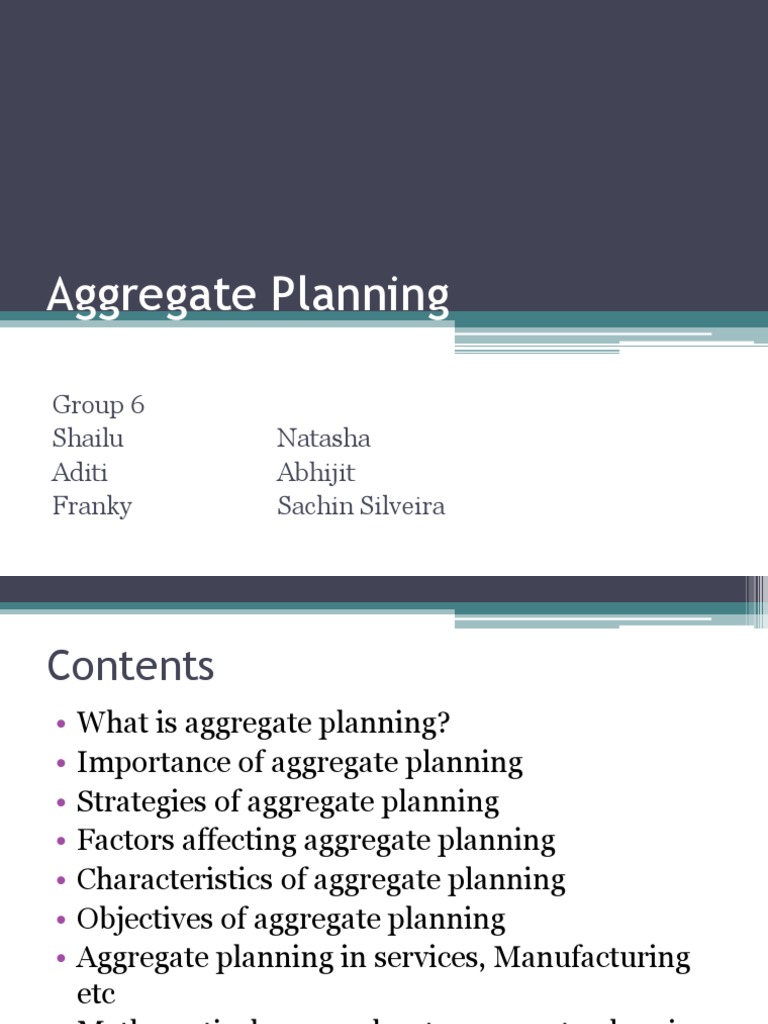 Aggregate Planning Strategies Overview | PDF | Inventory | Simulation