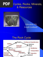 Rock Cycles Minerals