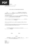 Affidavit of desistance