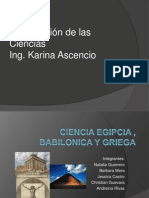 Ciencia Babilonica Egipcia y Griega