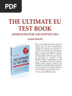 Download Sample Chapter - The Ultimate EU Test Book 2013 Administrator AD Edition - Free by Andras Baneth SN125630022 doc pdf