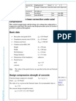 Column Base Connection Under Axial Compression