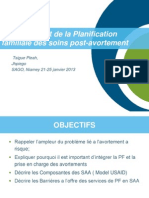 Family Planning and Post Abortion Care/Planification familiale des soins post-avortement  