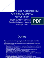 Accounting and Accountability: Foundations of Good Governance