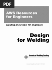  Design for Welding
