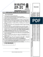 Prova Geografia Seduc2012