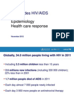 Core Slides HIV/AIDS: Epidemiology Health Care Response