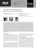 Infrastructure in Improving Human Settlements