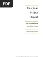 Download RFID Based Employee Attendance System Complete Report by vivek singh SN125666230 doc pdf