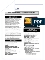 Dsd-060 Earthquake Shutdown Unit: Description