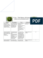 "I Can " The Nature of Science: Indiana Process Standards Grade 2