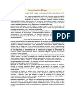 Contaminación del agua