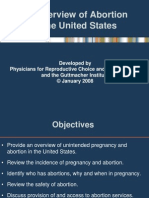 An overview of abortion in the United States