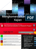 Kaedah Penyelidikan - Penyebaran Hasil Kajian Dan Mengkomersialkan Projek Kajian