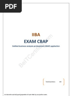 BeITCertified IIBA CBAP Free Questions Dumps