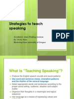 Strategies To Teach Speaking