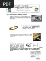 Ficha Massa Volumica