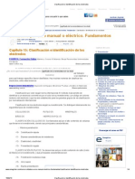 Clasificación e Identificación de Los Electrodos