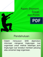 Aspek Ekonomi, Sosial, Dan Politik