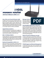Datasheet Q1000 Wireless-N VDSL Modem Router
