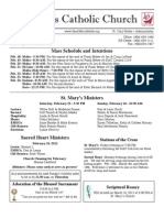 St. Mary's Catholic Church: Mass Schedule and Intentions