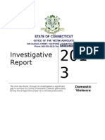 Office of Victim Advocate - West Haven Report