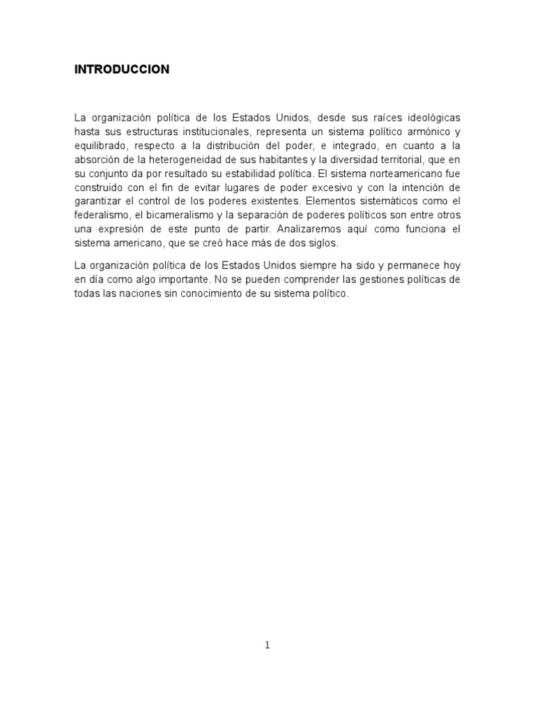 Sistema Politico de Los Estados Unidos | PDF | Partido Demócrata ...