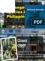 Some Endangered Species in The Philippines