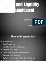 Cash and Liquidity Management