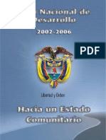 Plan Nacional de Desarrollo 2002-2006